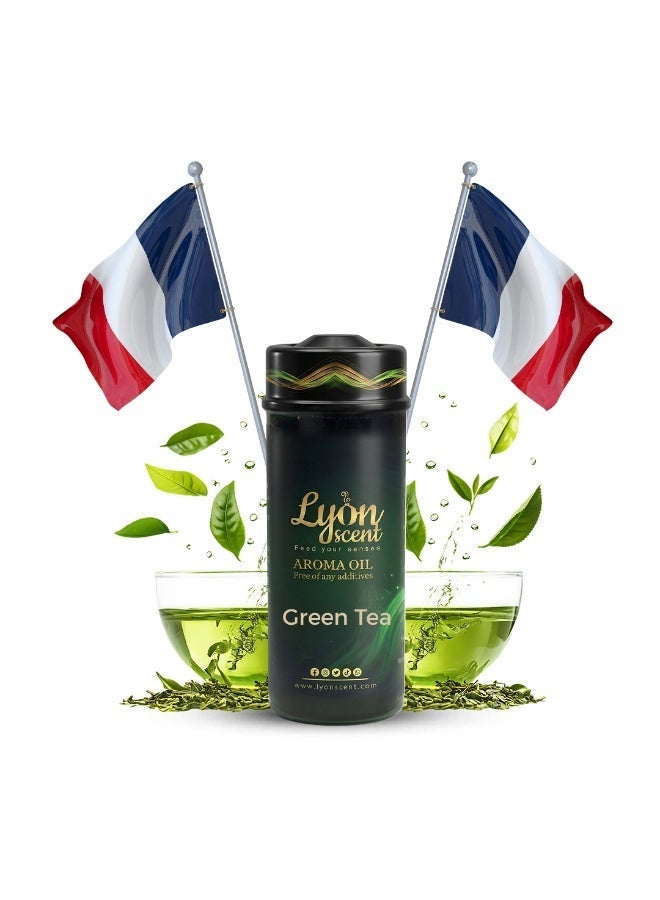 Lyon Scent Aroma Oil, 100% Pure Oil, Perfume for Air Freshener, Diffuser Aroma, Fragrance Oil, Air Freshener Oil refill, Essential Scented Oil, Luxurious Scent (GREEN TEA) - Image 1